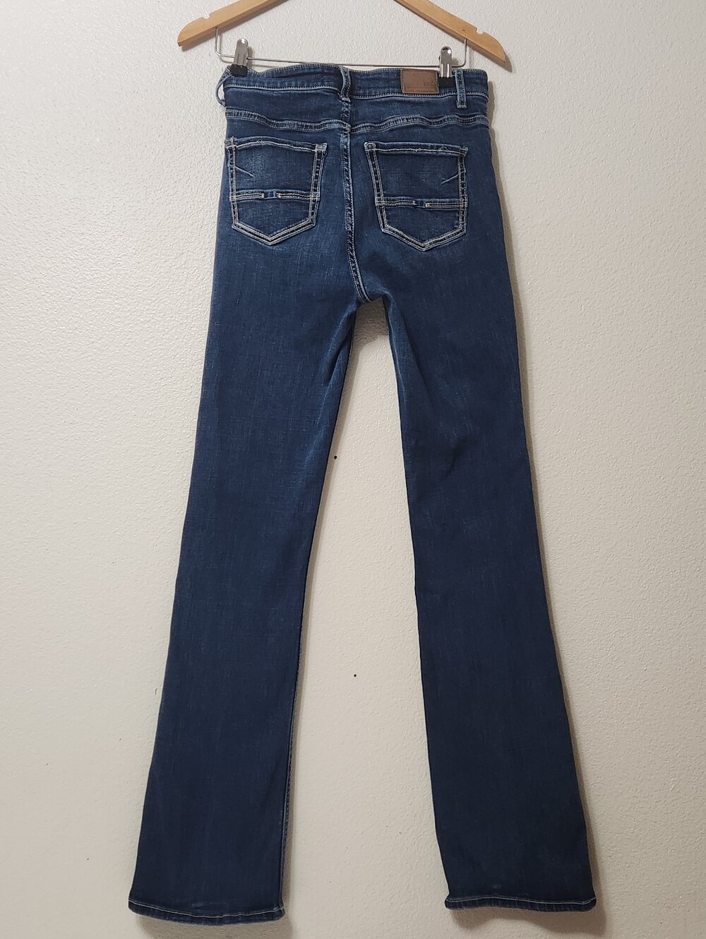 BKE Parker Jeans 27x35.5 (Fits 27x34) Bootcut Dark Wash High Rise Stretch - Picture 6 of 16